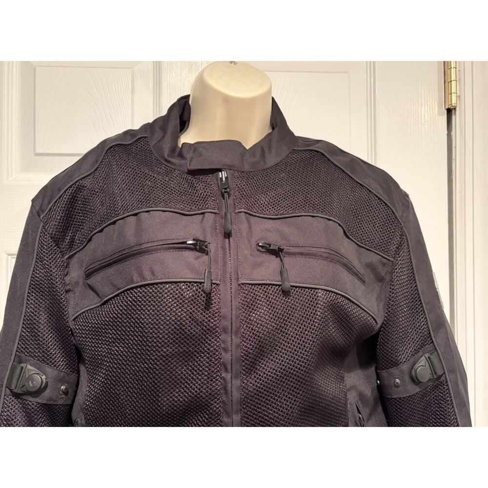 Viking Cycle Mesh Motorcycle Jacket Men’s S Black Armor Riding‎ Protective Biker